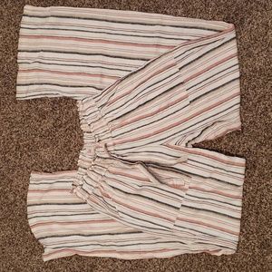 So loose fitting flare pants